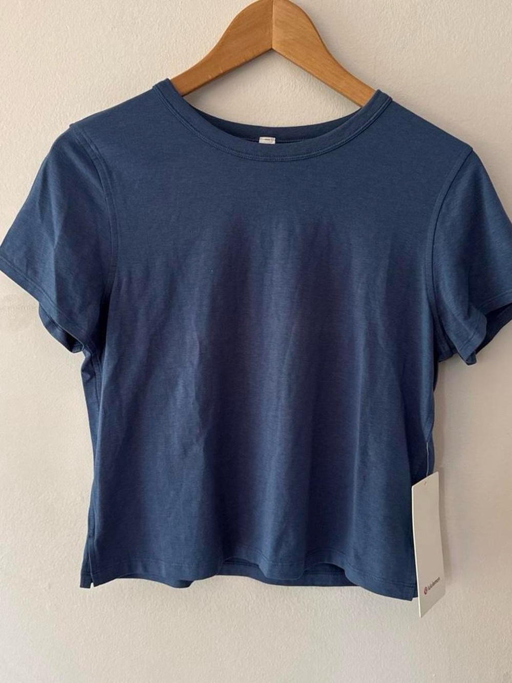 NWT Lululemon Cotton Basic Blue Tee
